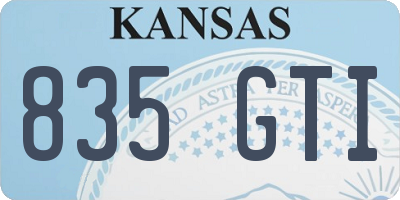 KS license plate 835GTI