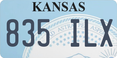 KS license plate 835ILX