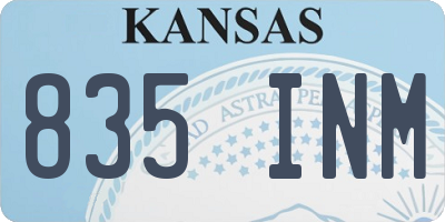 KS license plate 835INM
