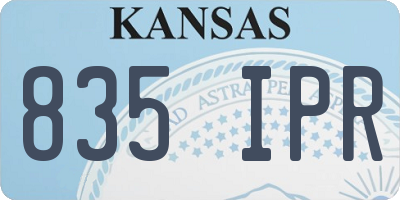 KS license plate 835IPR
