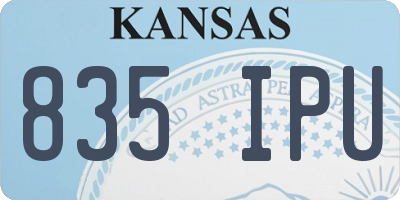 KS license plate 835IPU