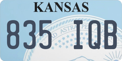 KS license plate 835IQB