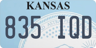 KS license plate 835IQD