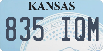 KS license plate 835IQM