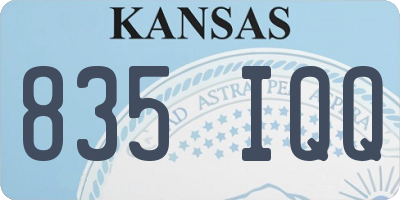 KS license plate 835IQQ