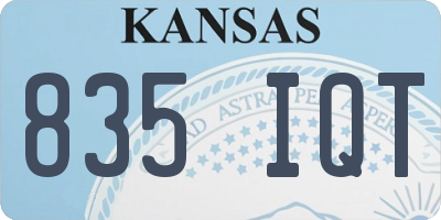 KS license plate 835IQT