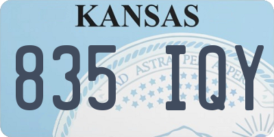KS license plate 835IQY