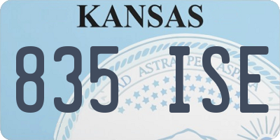 KS license plate 835ISE