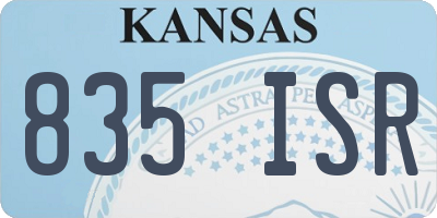 KS license plate 835ISR
