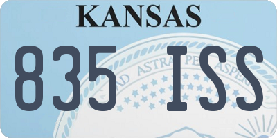 KS license plate 835ISS