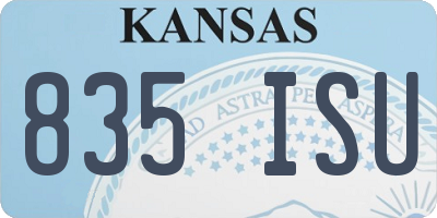 KS license plate 835ISU