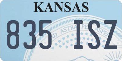 KS license plate 835ISZ