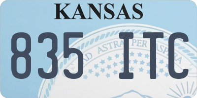 KS license plate 835ITC