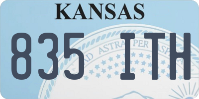 KS license plate 835ITH