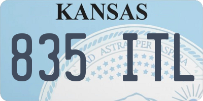 KS license plate 835ITL