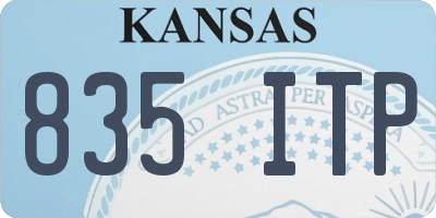 KS license plate 835ITP