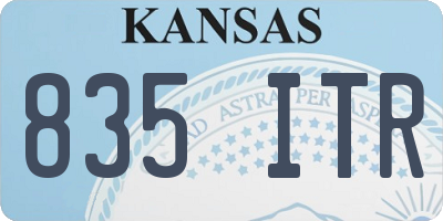 KS license plate 835ITR