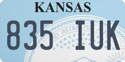 KS license plate 835IUK