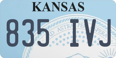 KS license plate 835IVJ