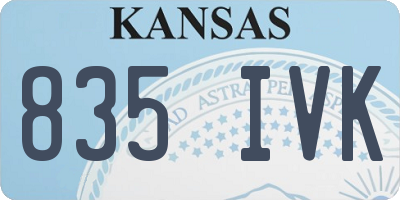 KS license plate 835IVK