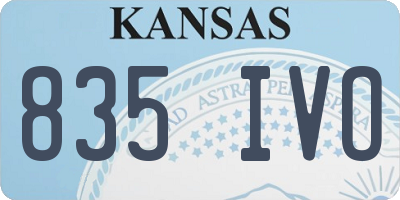 KS license plate 835IVO