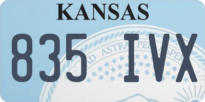 KS license plate 835IVX