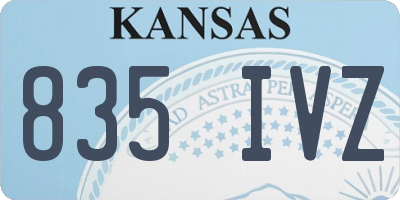 KS license plate 835IVZ