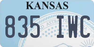 KS license plate 835IWC