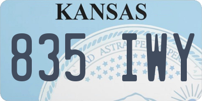 KS license plate 835IWY