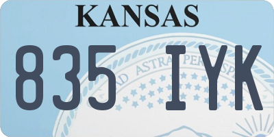 KS license plate 835IYK