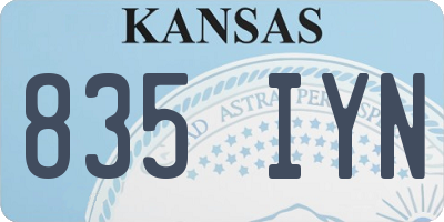 KS license plate 835IYN