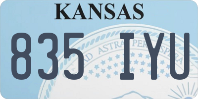 KS license plate 835IYU