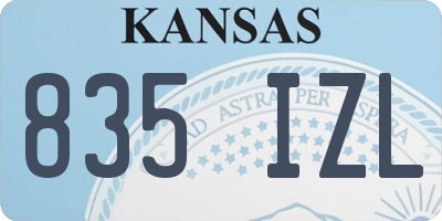KS license plate 835IZL
