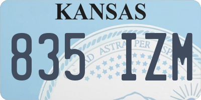 KS license plate 835IZM