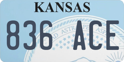 KS license plate 836ACE