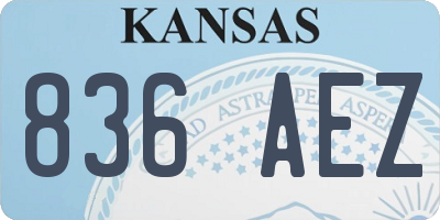 KS license plate 836AEZ