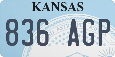 KS license plate 836AGP