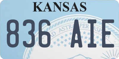 KS license plate 836AIE