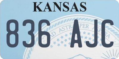 KS license plate 836AJC