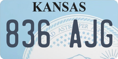 KS license plate 836AJG