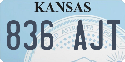 KS license plate 836AJT