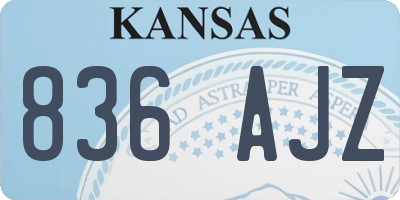 KS license plate 836AJZ