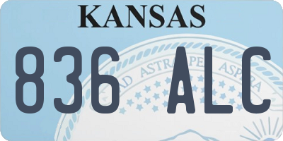 KS license plate 836ALC