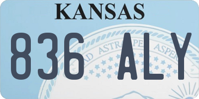 KS license plate 836ALY