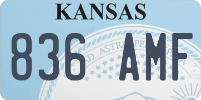 KS license plate 836AMF
