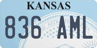 KS license plate 836AML