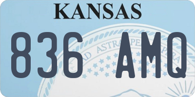 KS license plate 836AMQ