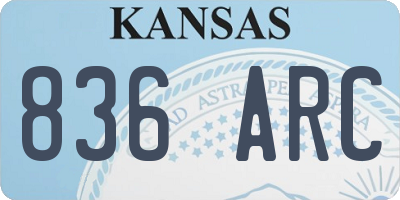 KS license plate 836ARC