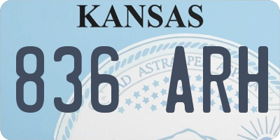 KS license plate 836ARH