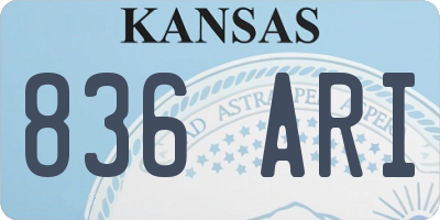 KS license plate 836ARI